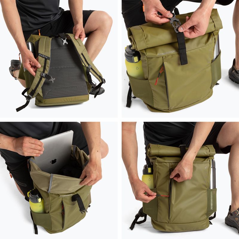Rucsacul urban KADVA Companion 20 l kaki 12