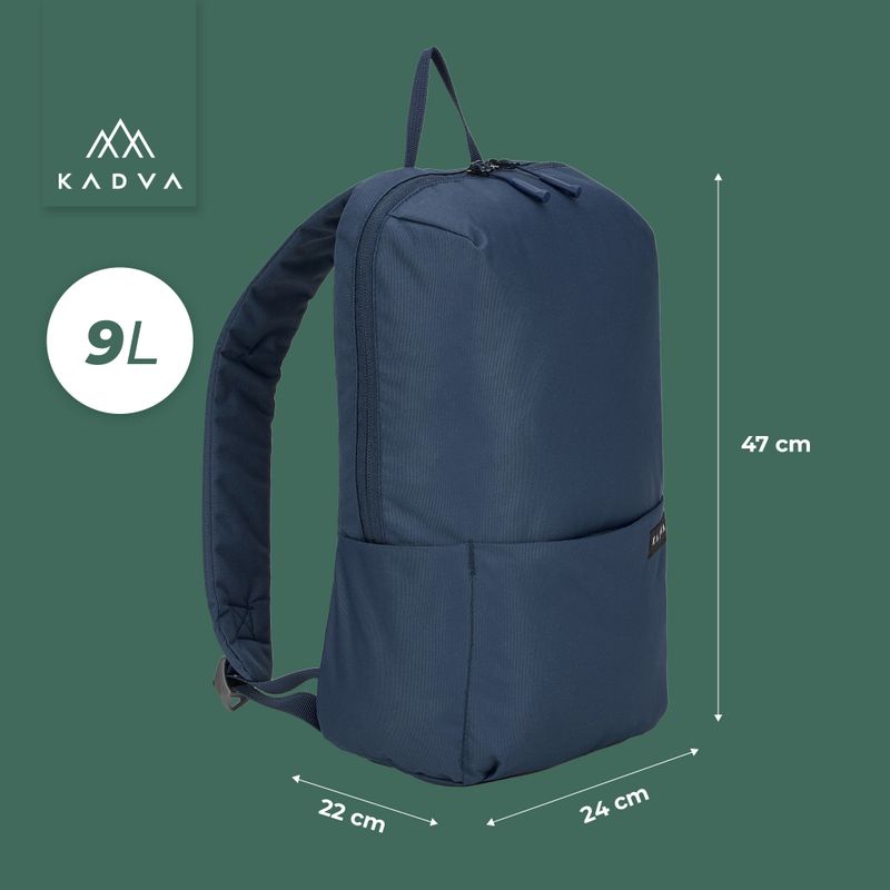 Rucsac de oraș KADVA CityQuest 9 l albastru marin 7