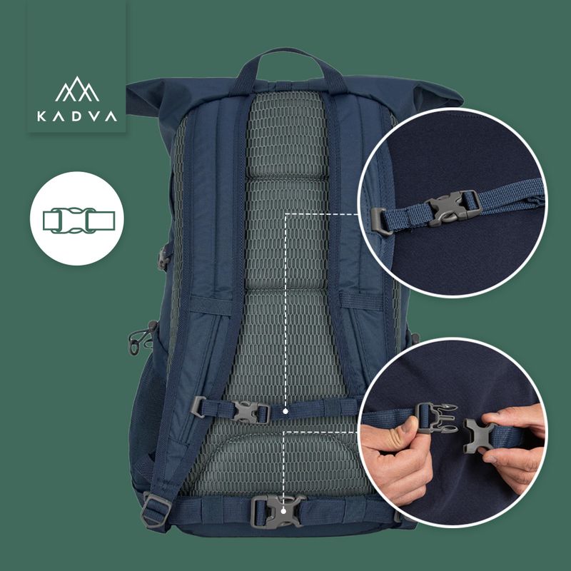 Rucsac de oraș KADVA CityQuest 22 l albastru marin 22