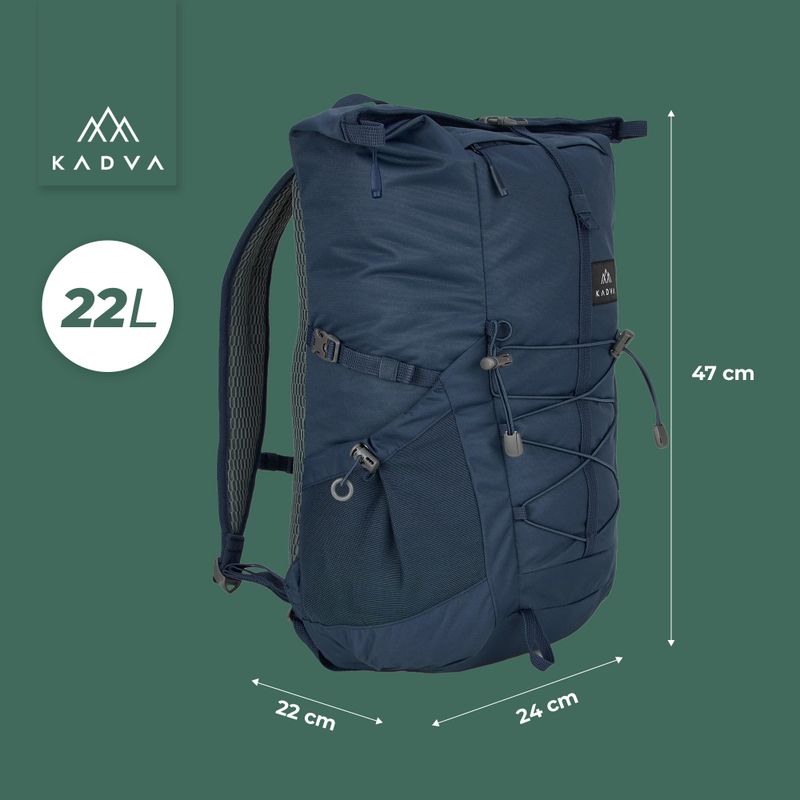 Rucsac de oraș KADVA CityQuest 22 l albastru marin 23