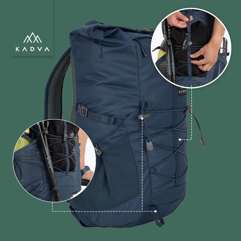 Rucsac de oraș KADVA CityQuest 22 l albastru marin 25
