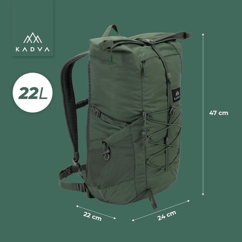 Rucsac urban KADVA CityQuest 22 l verde 24