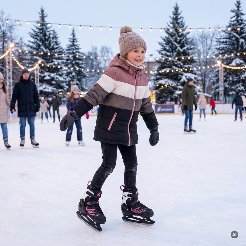 Patine cu role pentru copii ATTABO 2 w 1 Kylo roz 3