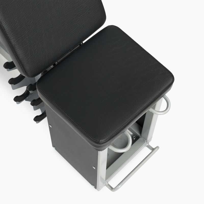 Set TREXO Bancă Storage + Gantere Hex negru 12