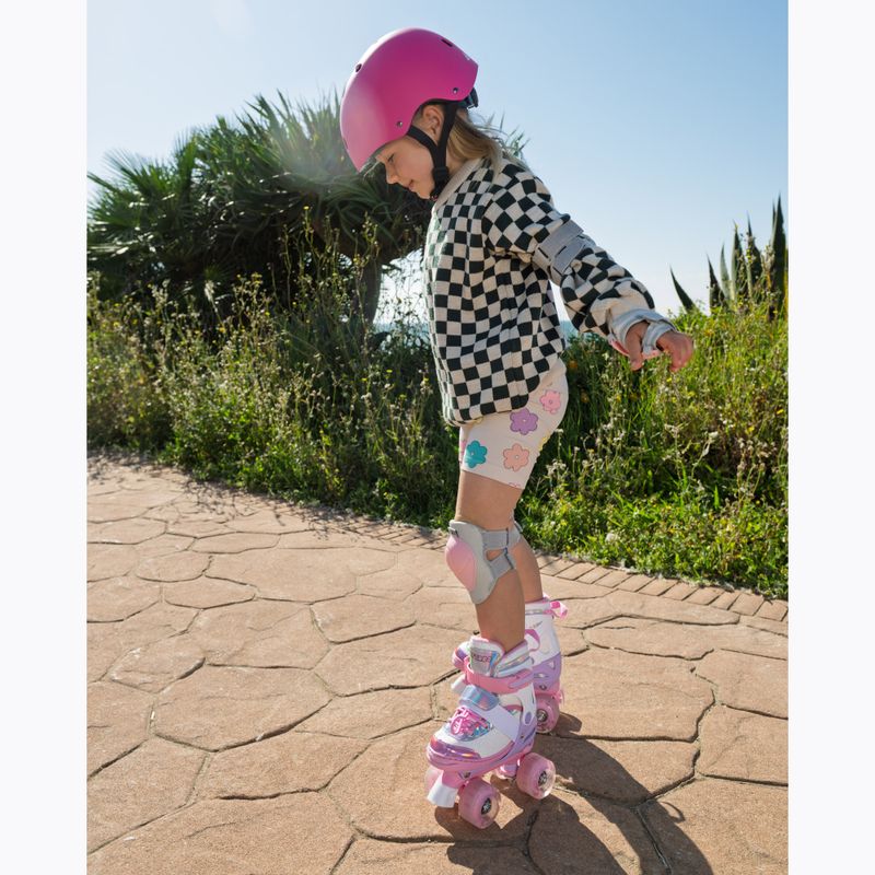 Patine cu rotile pentru copii ATTABO Diamond roz 13