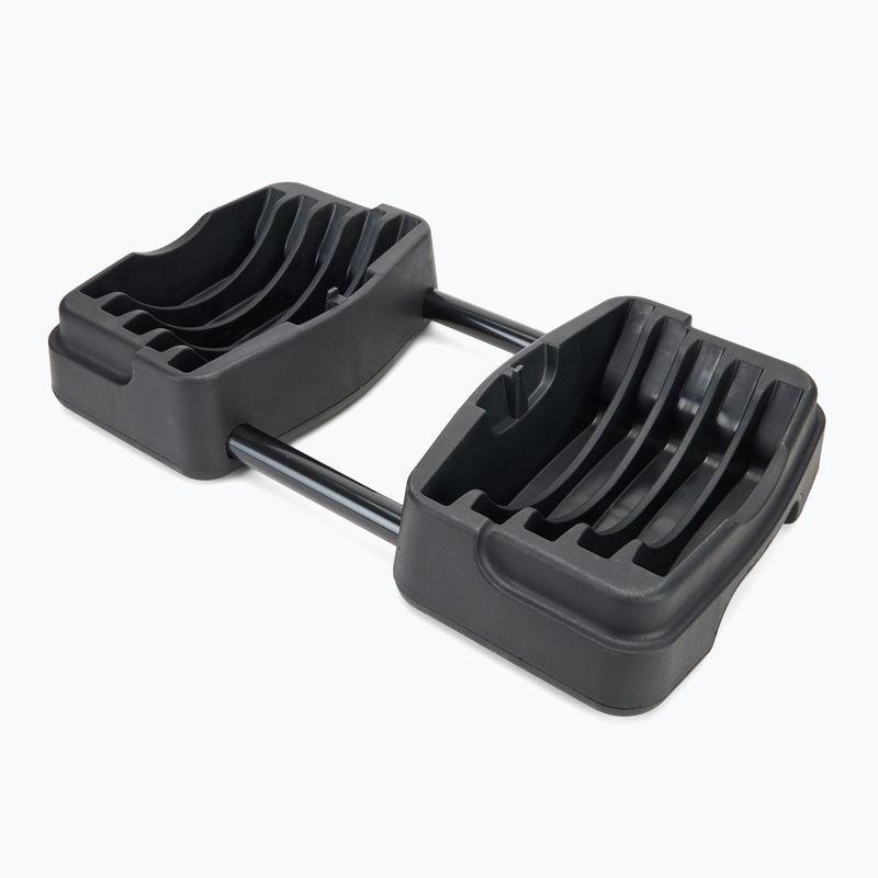 Suport XTREXO pentru gantere reglabile + halteră 2în1 TRX-ABD40 negru