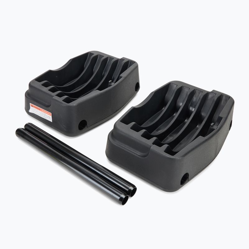Suport XTREXO pentru gantere reglabile + halteră 2în1 TRX-ABD40 negru 4