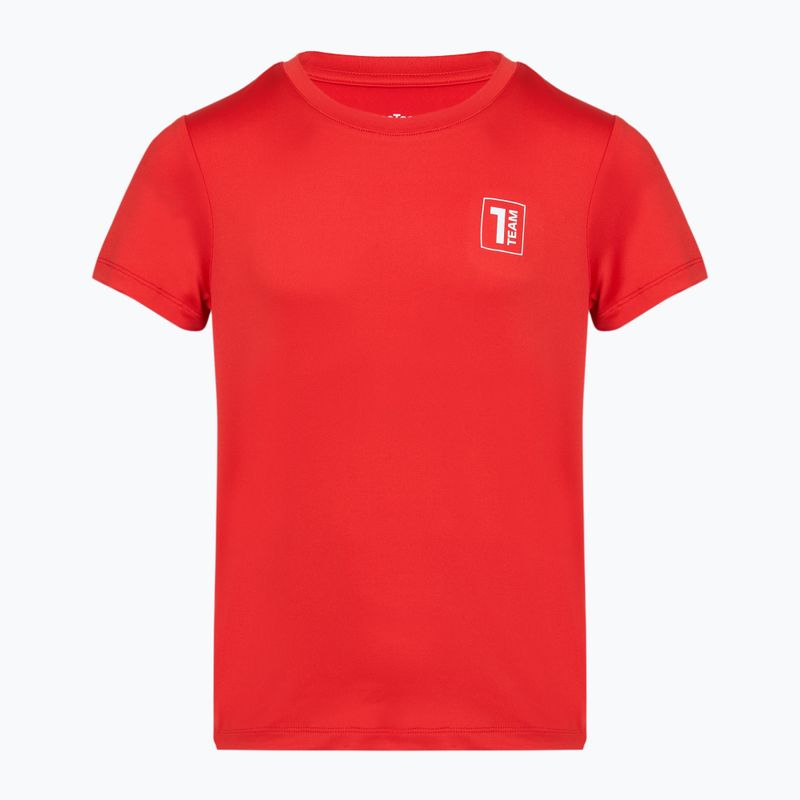 Set fotbal pentru copii OneTeam Precision Set tricou și pantaloni scurți roșu 8