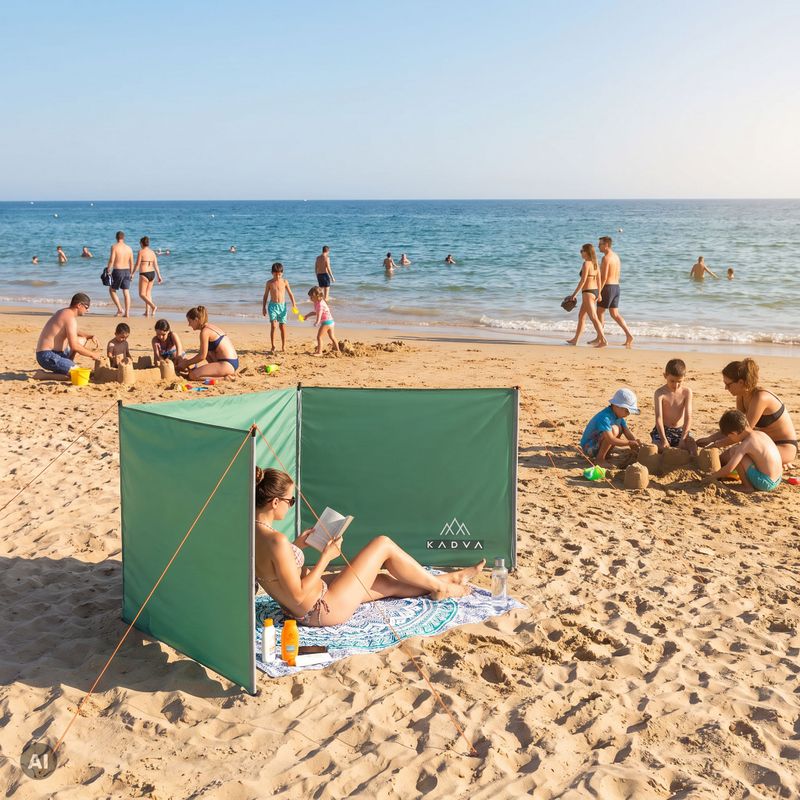 Paravan de camping KADVA Screen verde 3