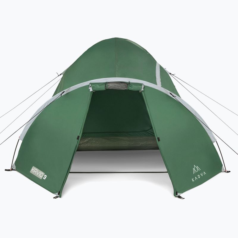 Cort de camping pentru 3-persoane KADVA Kavio 3 verde 4