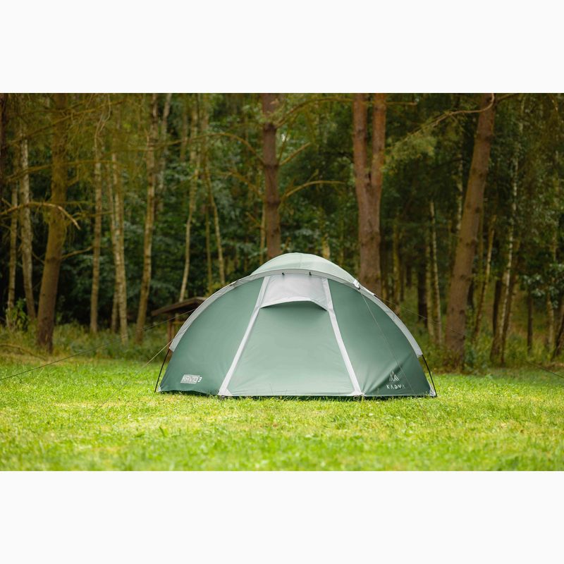 Cort de camping pentru 3-persoane KADVA Kavio 3 verde 19