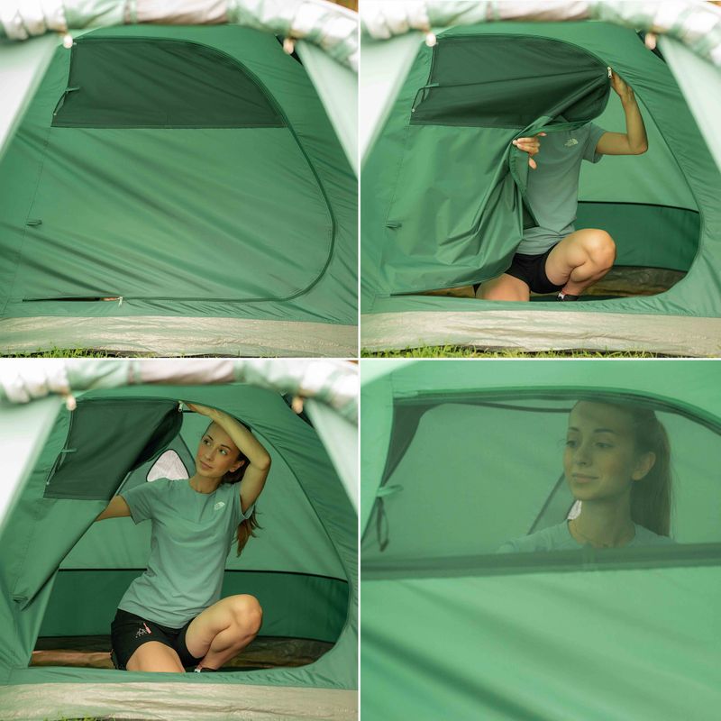 Cort de camping pentru 3-persoane KADVA Kavio 3 verde 21
