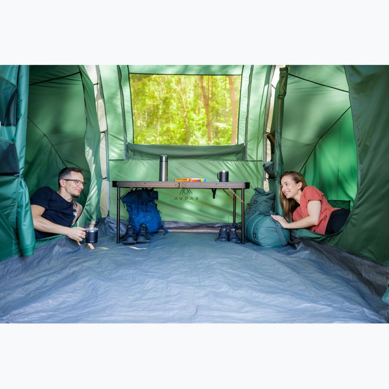 Cort de camping pentru 4-persoane KADVA Kavio 4.2 verde 18