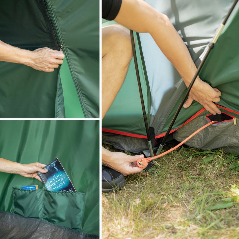 Cort de camping pentru 4-persoane KADVA Kavio 4.2 verde 21
