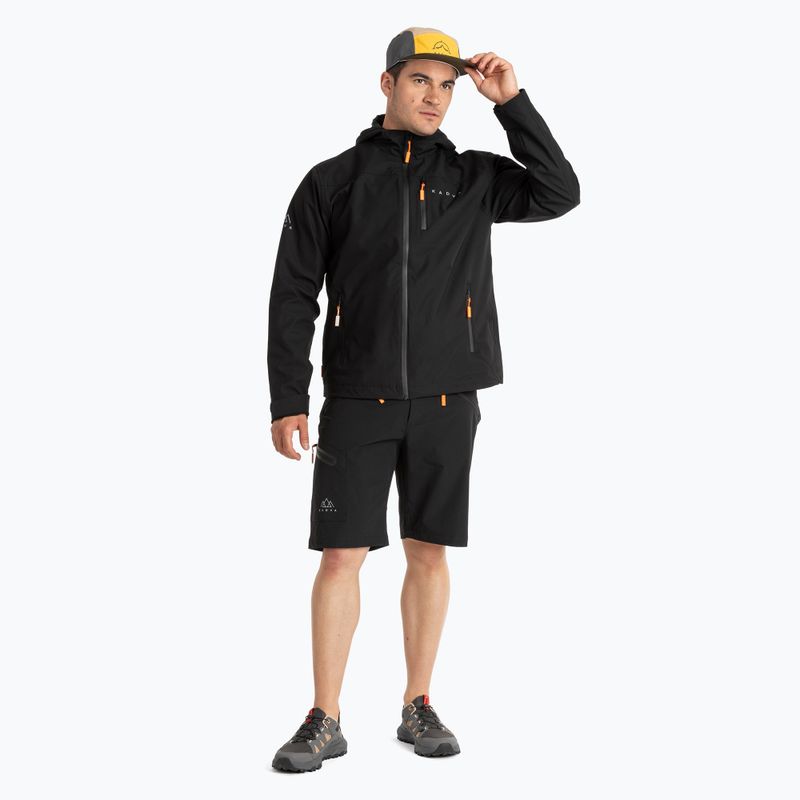 Pantaloni scurți bărbați KADVA Reto negru 2