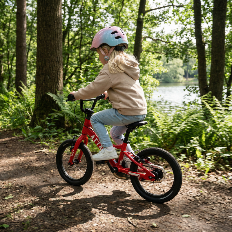 Bicicletă pentru copii ATTABO EASE 14" roșie 4