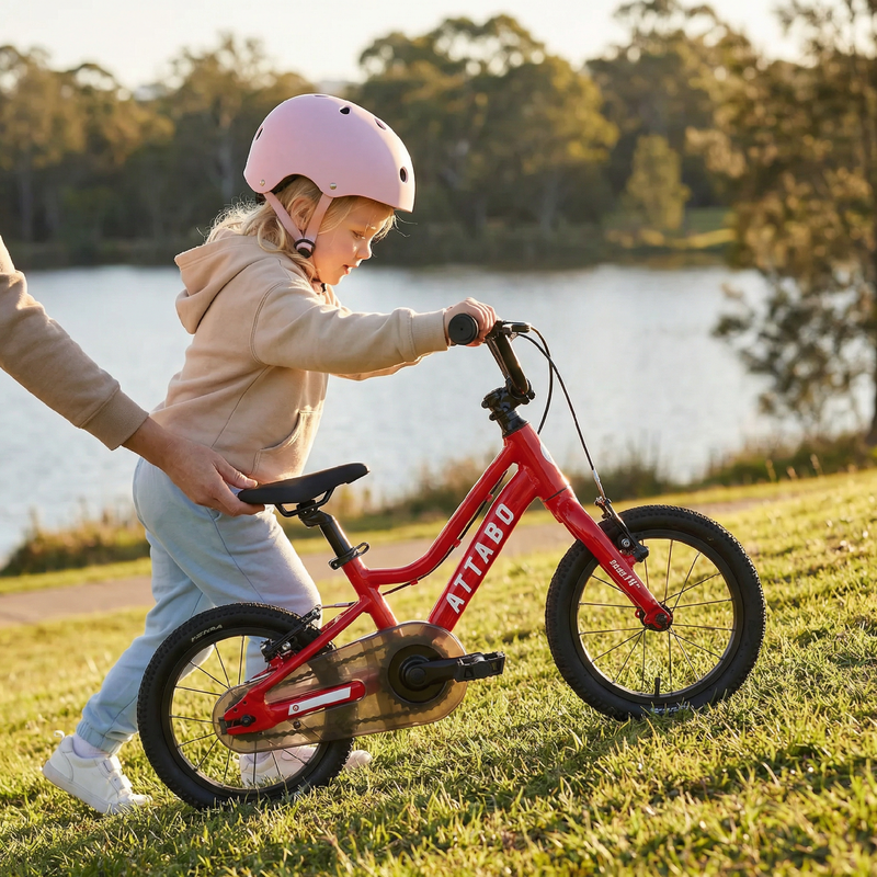 Bicicletă pentru copii ATTABO EASE 14" roșie 5
