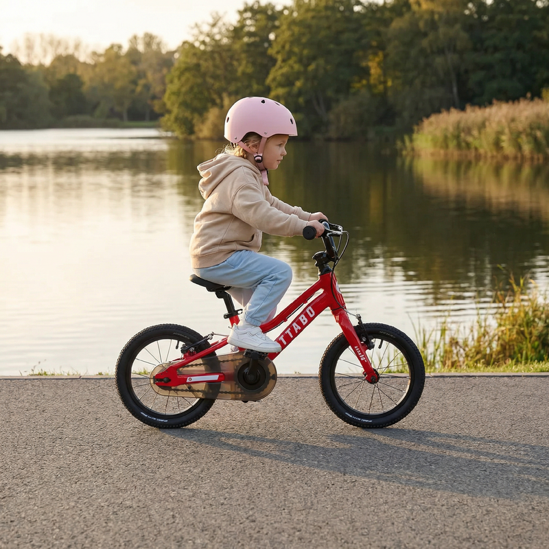 Bicicletă pentru copii ATTABO EASE 14" roșie 6