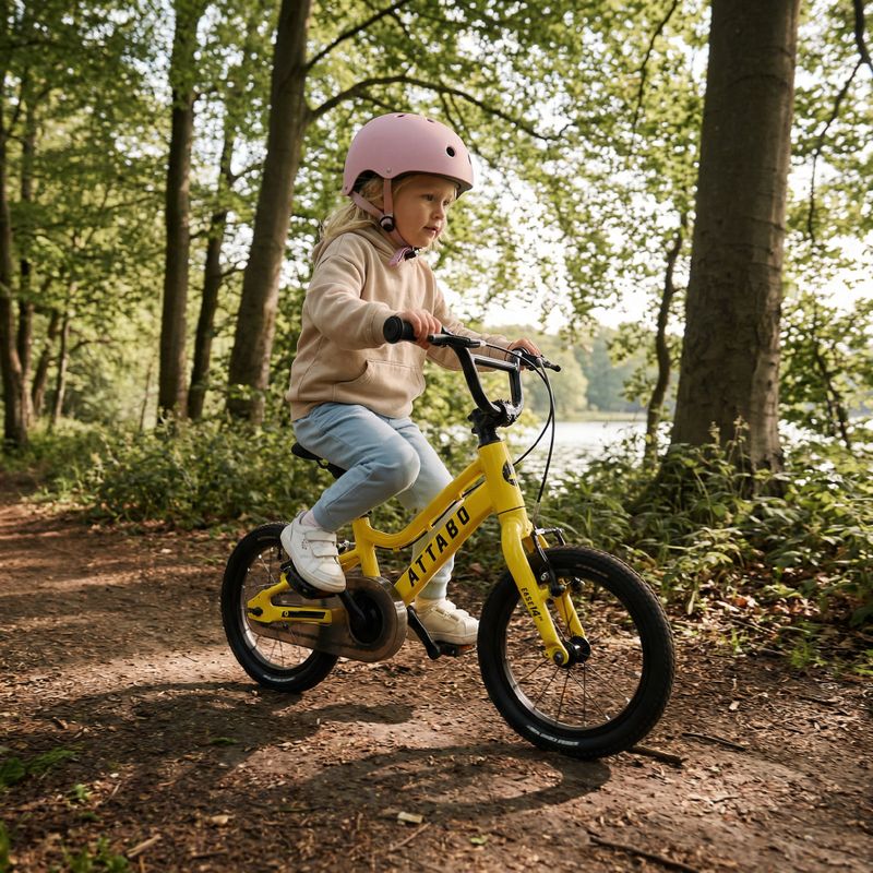 Bicicletă pentru copii ATTABO EASE 14" galbenă 3