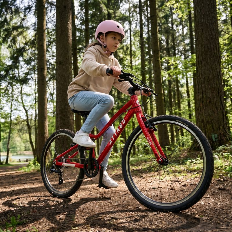 Bicicletă pentru copii ATTABO EASE 24" roșie 4