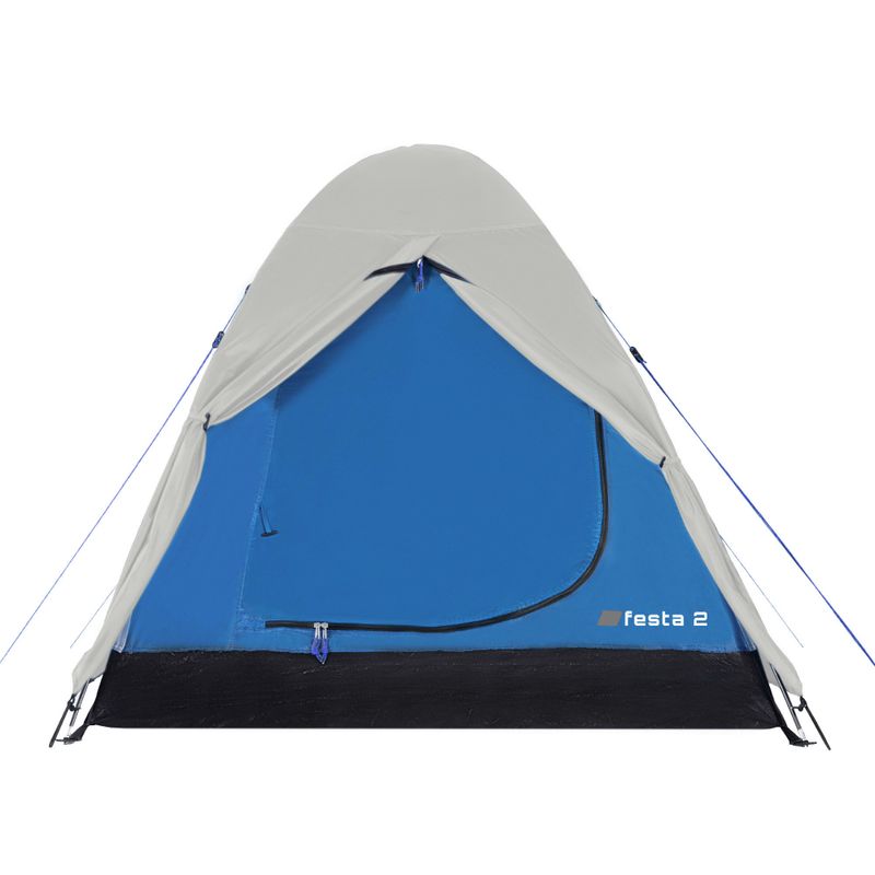 Cort de camping pentru 2 persoane KADVA Festa 2 gri/albastru 5