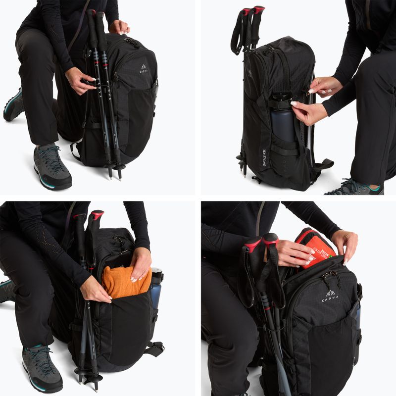 Rucsac turistic KADVA Okole 25 l negru 13