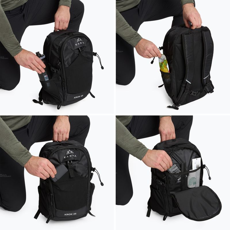 Rucsac de oraș KADVA Krok 25 l negru 8