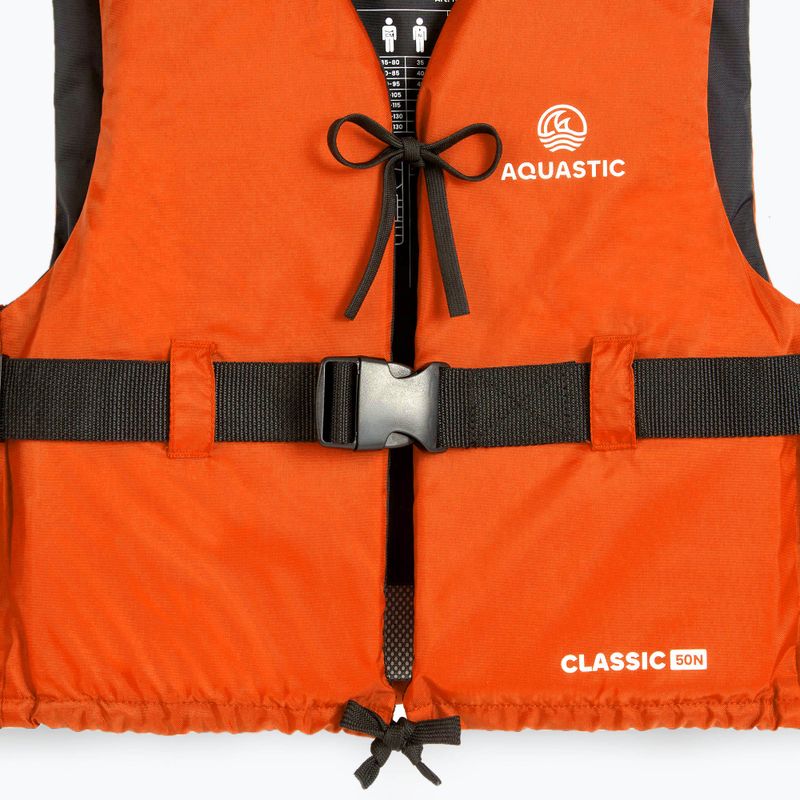 Vestă de siguranță AQUASTIC Classic 50N portocaliu 14
