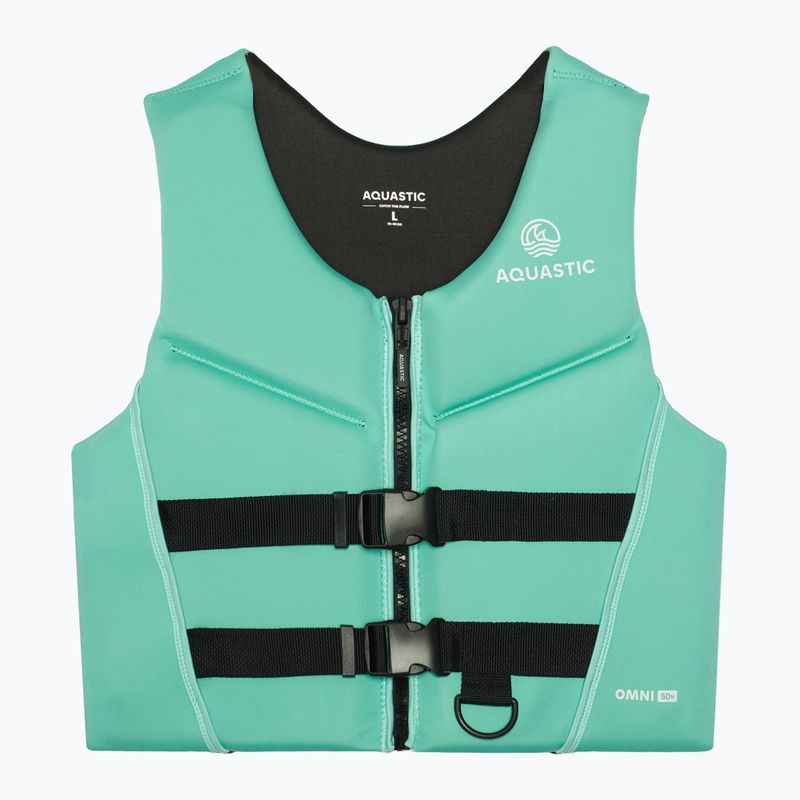 Vestă de siguranță AQUASTIC Omni 50N turcoaz