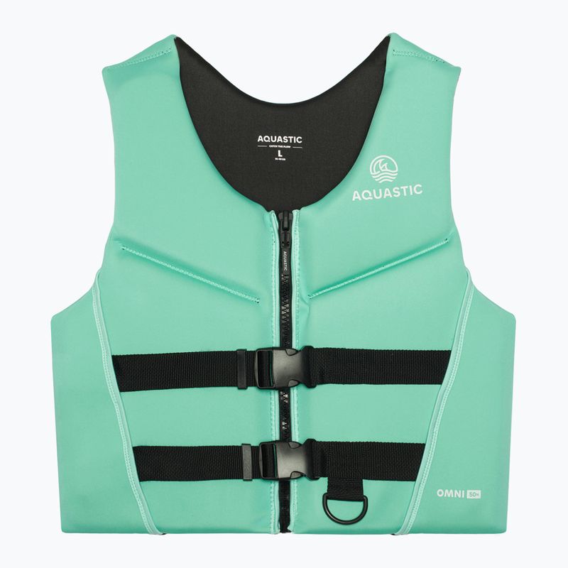 Vestă de siguranță AQUASTIC Omni 50N turcoaz