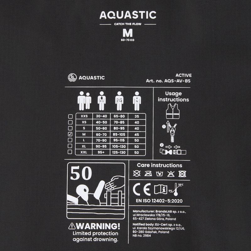 Vestă de siguranță AQUASTIC Active 50N roșu 7