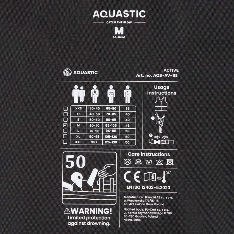 Vestă de siguranță AQUASTIC Active 50N galben 7