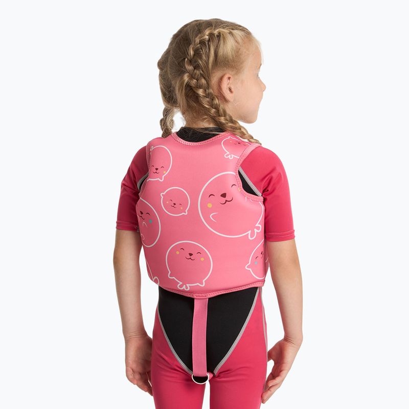 Vestă de siguranță pentru copii AQUASTIC Junior roz 4