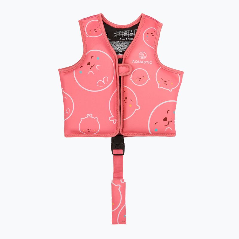 Veste de flotabilitate pentru copii AQUASTIC Junior roz