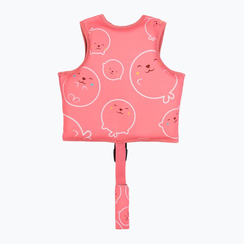 Veste de flotabilitate pentru copii AQUASTIC Junior roz 2