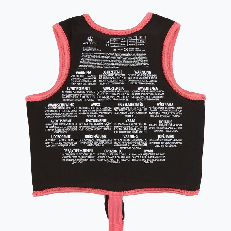 Veste de flotabilitate pentru copii AQUASTIC Junior roz 6
