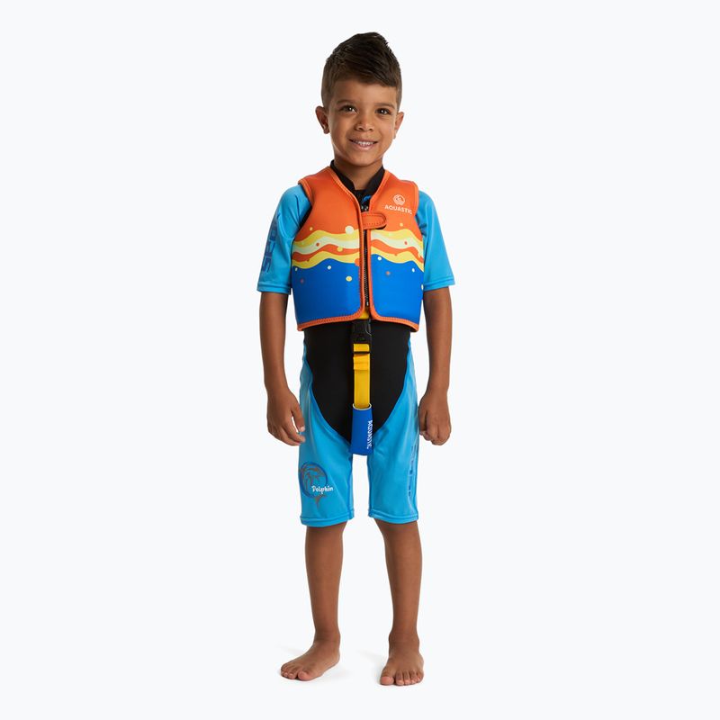 Vestă de siguranță AQUASTIC Junior portocaliu/albastru 4