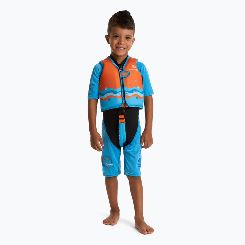 Vestă de siguranță pentru copii AQUASTIC Junior portocaliu 4