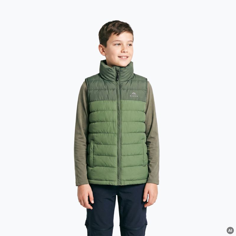 Vesta fără mâneci pentru copii KADVA Cryon JR verde