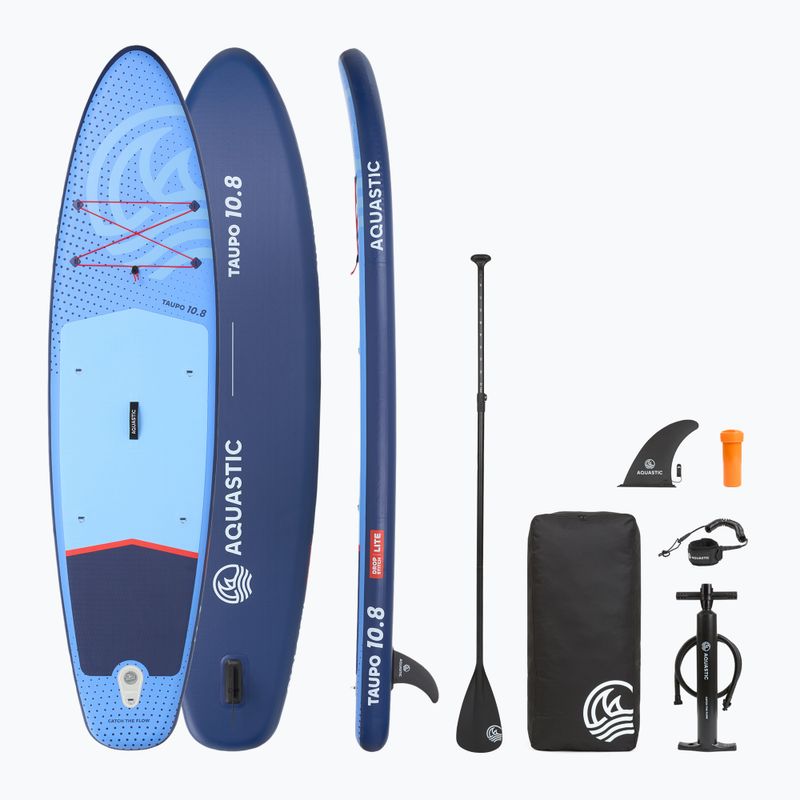 Set placă SUP gonflabilă AQUASTIC Taupo 10'8" allround blue