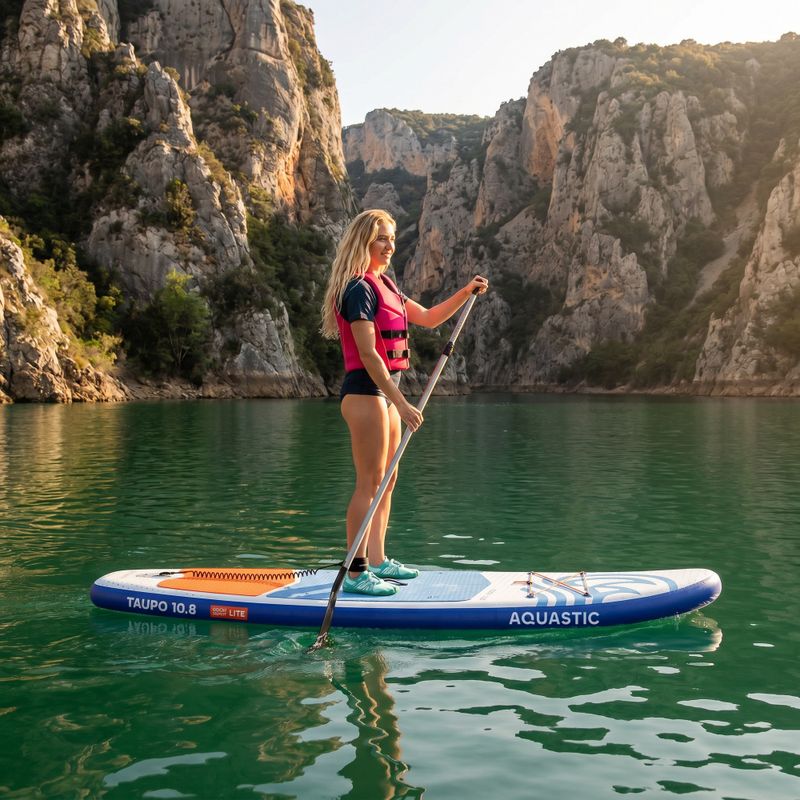 Set placă SUP gonflabilă AQUASTIC Taupo 10'8" allround blue 20