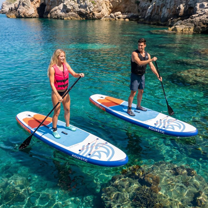 Set placă SUP gonflabilă AQUASTIC Taupo 10'8" allround blue 21