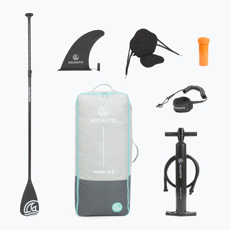 Set placă SUP gonflabilă AQUASTIC Touring 11'6" blue 9