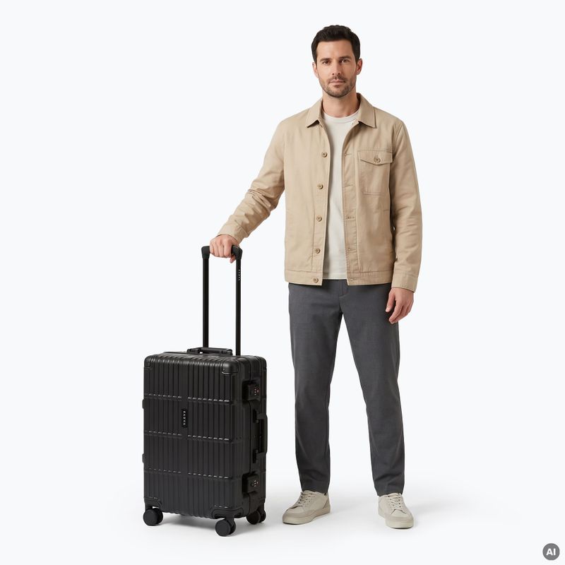 Valiză de călătorie Kadva Tigre 37l Black 2