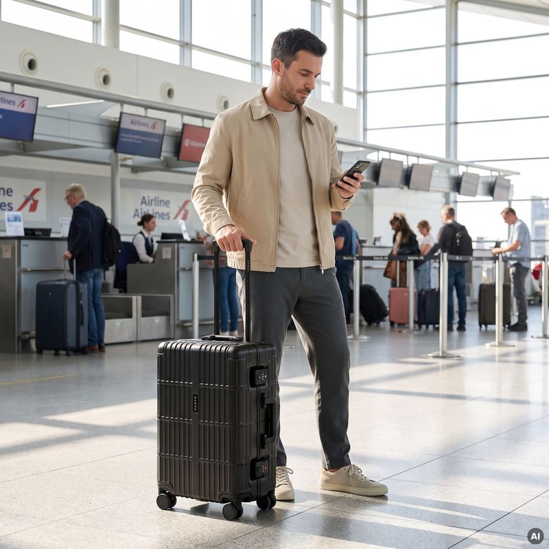 Valiză de călătorie Kadva Tigre 37l Black 14