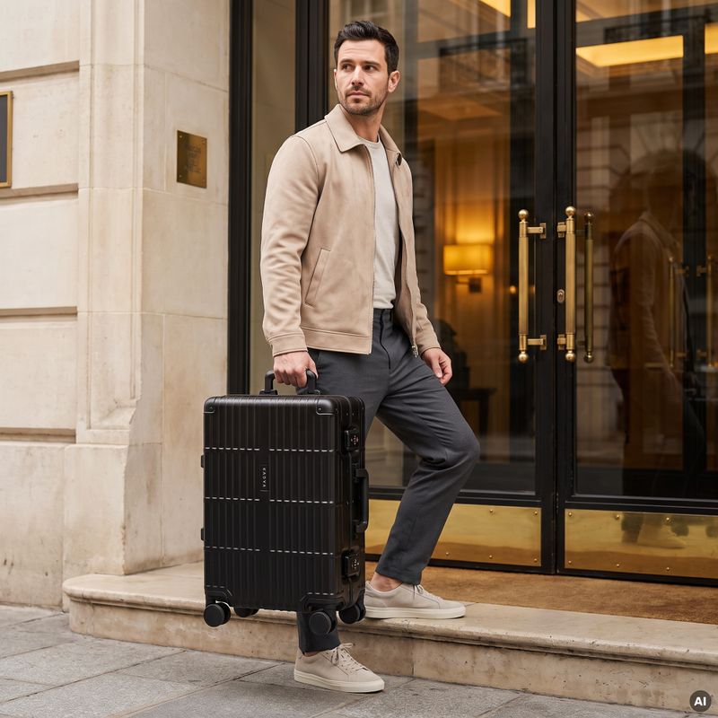 Valiză de călătorie Kadva Tigre 37l Black 15