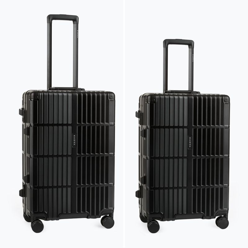Valiză de călătorie medie Kadva Tigre 64l Black 6
