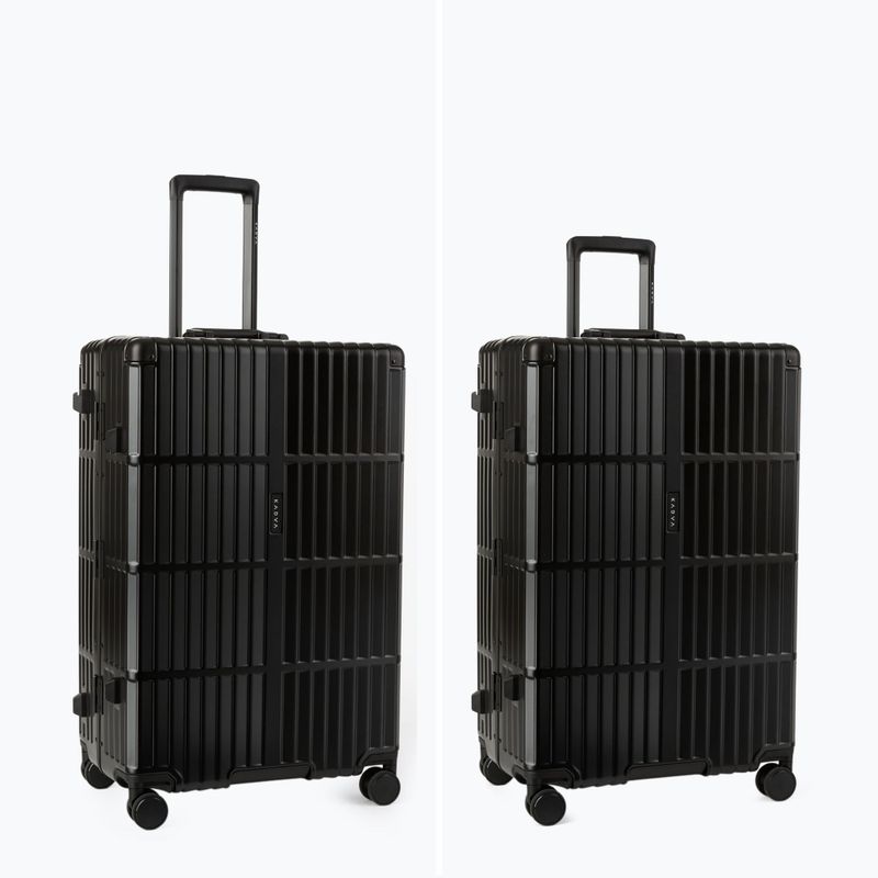 Valiză de călătorie mare Kadva Tigre 96l Black 6