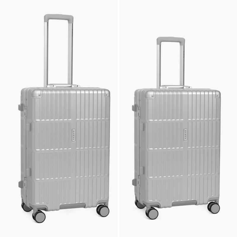 Valiză de călătorie medie Kadva Tigre 64l Silver 6
