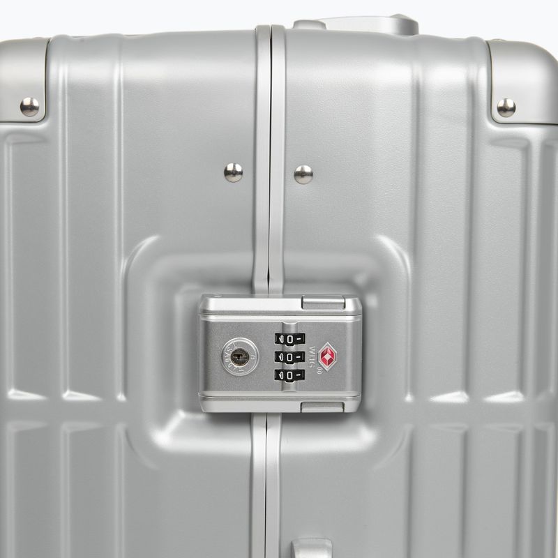 Valiză de călătorie medie Kadva Tigre 64l Silver 10